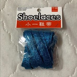 Sparkly Blue Shoelaces